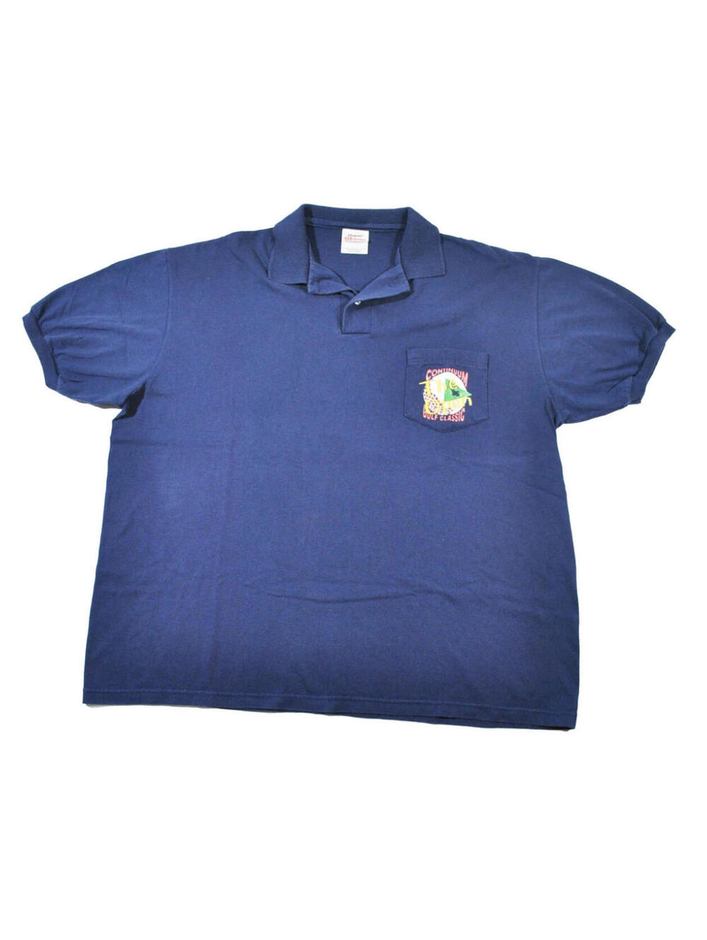 Vintage The Open 1996 Golf Course Country Club 90s Navy Golf Polo Size Large